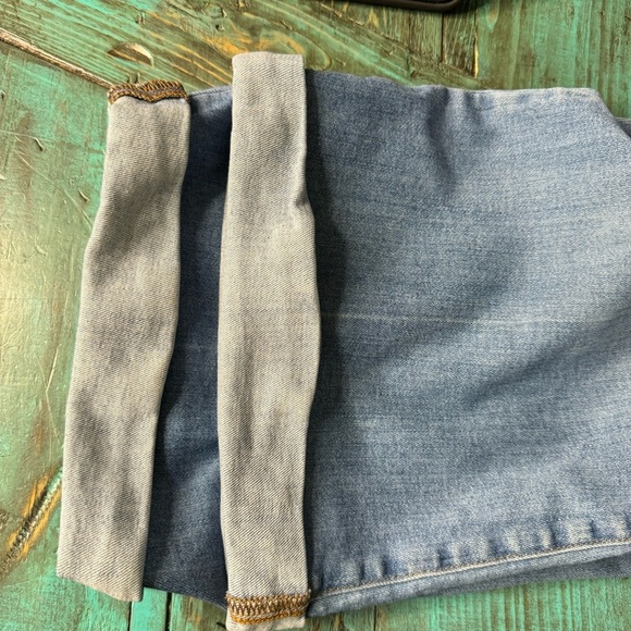 Madewell Cali Demi Boot Rolled Hem Jeans Size 37= Size 24 Casual Denim - Picture 13 of 14